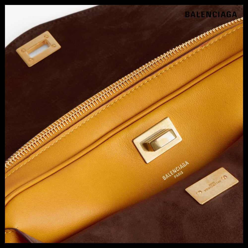 【BALENCIAGA】Le Set Shoulder Bag Medium Curry