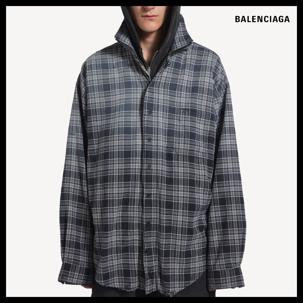 【BALENCIAGA】Zip-Up Shirt