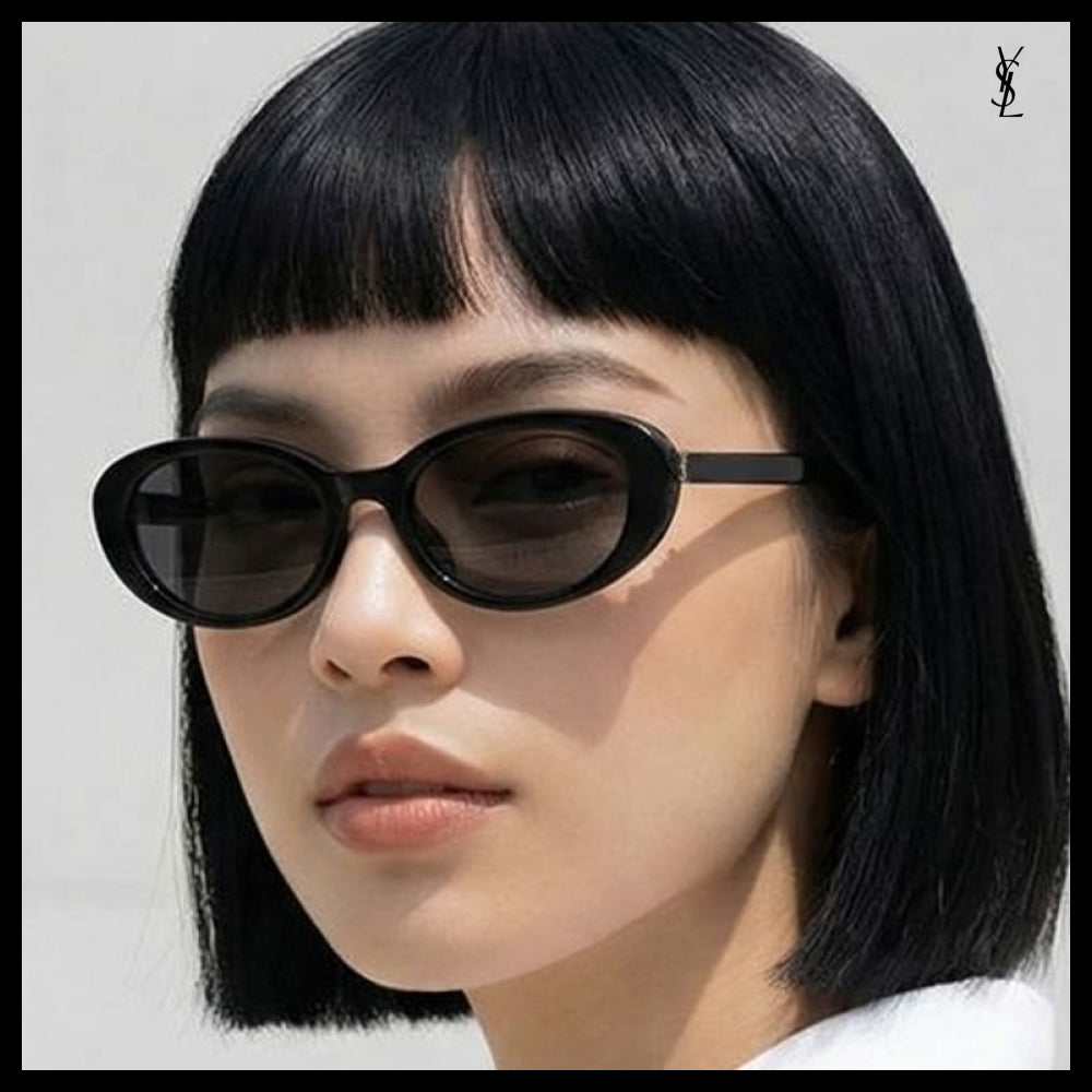 【Saint Laurent】Oval Sunglasses Asian Fit Women’s Luxury