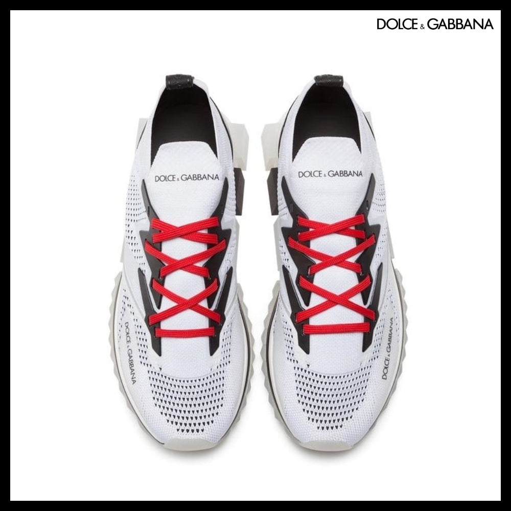 【Dolce & Gabbana】STRETCH MESH SORRENTO SNEAKERS WHITE