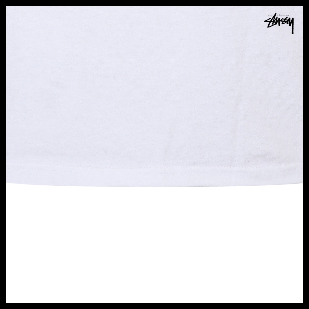 【Stussy】Tough Gear International White Short-Sleeve T-Shir