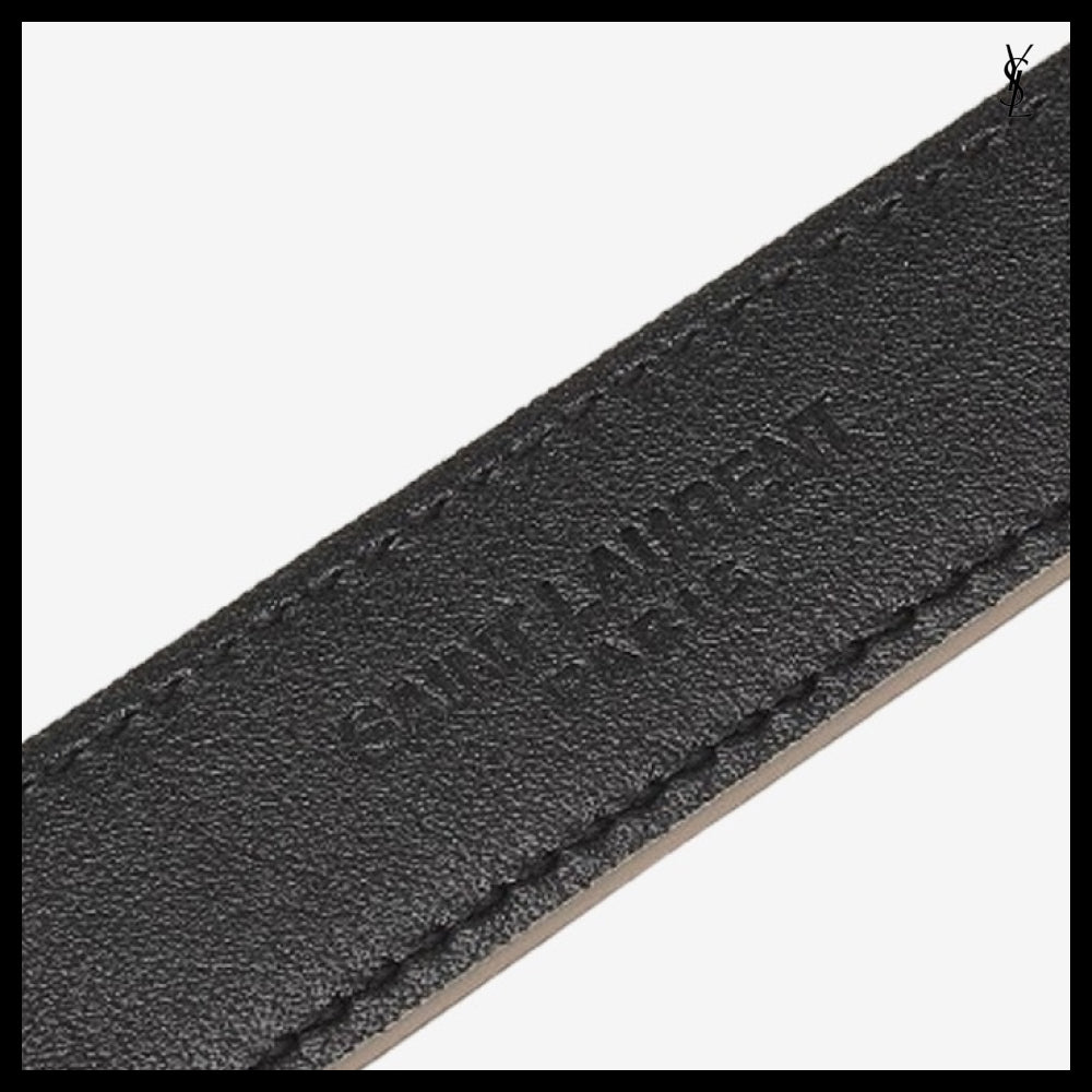 【Saint Laurent】Monogram Belt Beige Women