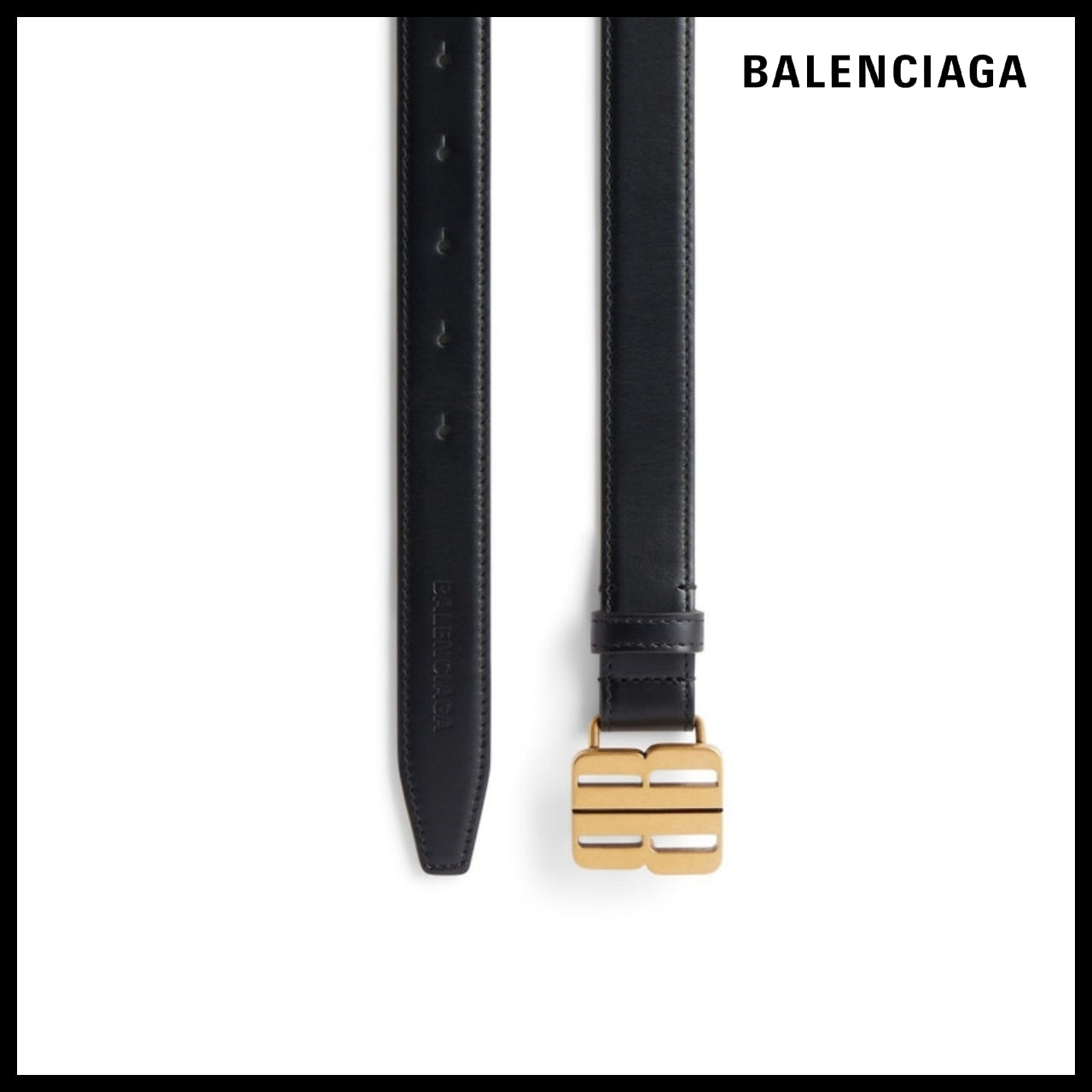 【BALENCIAGA】Nano Belt in Black
