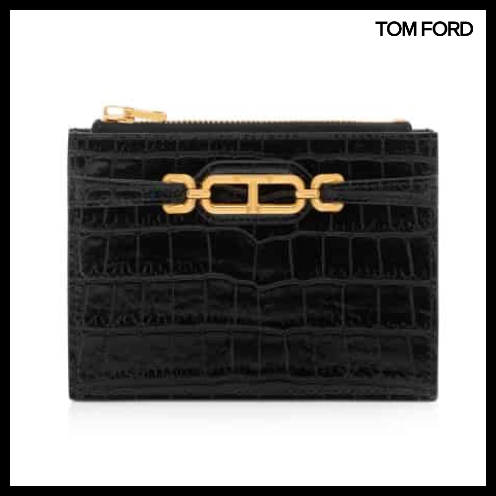 【TOM FORD】Leather Zipped Card Holder S0476 LCL395X 1N001