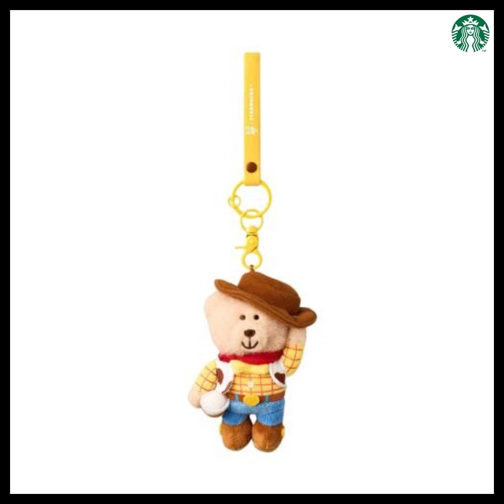 【Starbucks x Toy Story 5】MD Woody Bearista Keychain Yellow