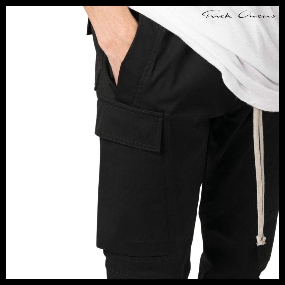 【RICK OWENS】Mastodon Mega Cargo Pants Black