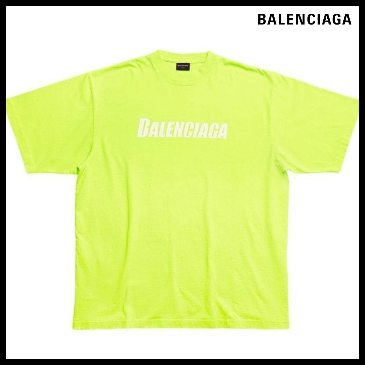 【BALENCIAGA】Caps T-Shirt Boxy Fit