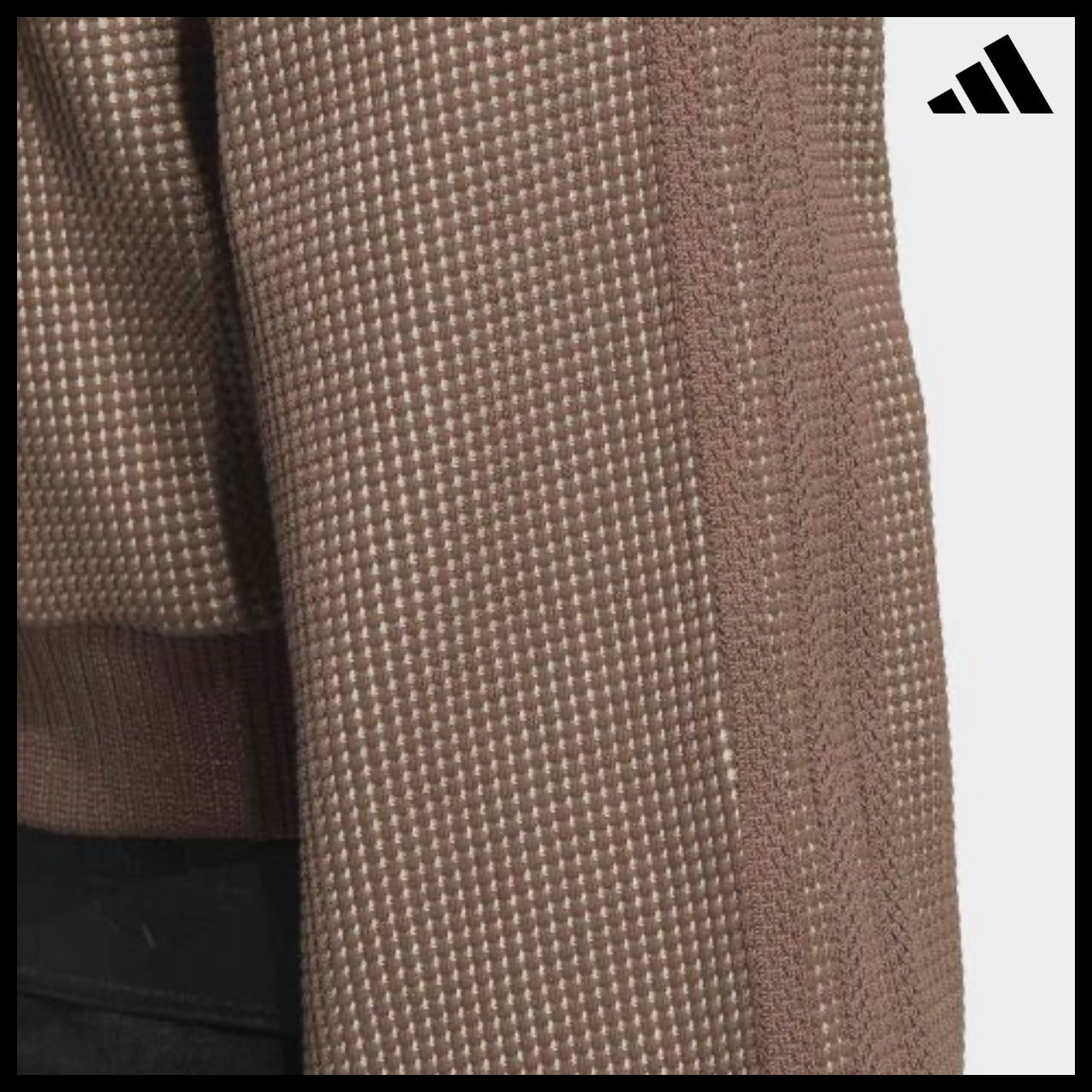 【ADIDAS】Crop Brown Track Top Short Zip Jacket