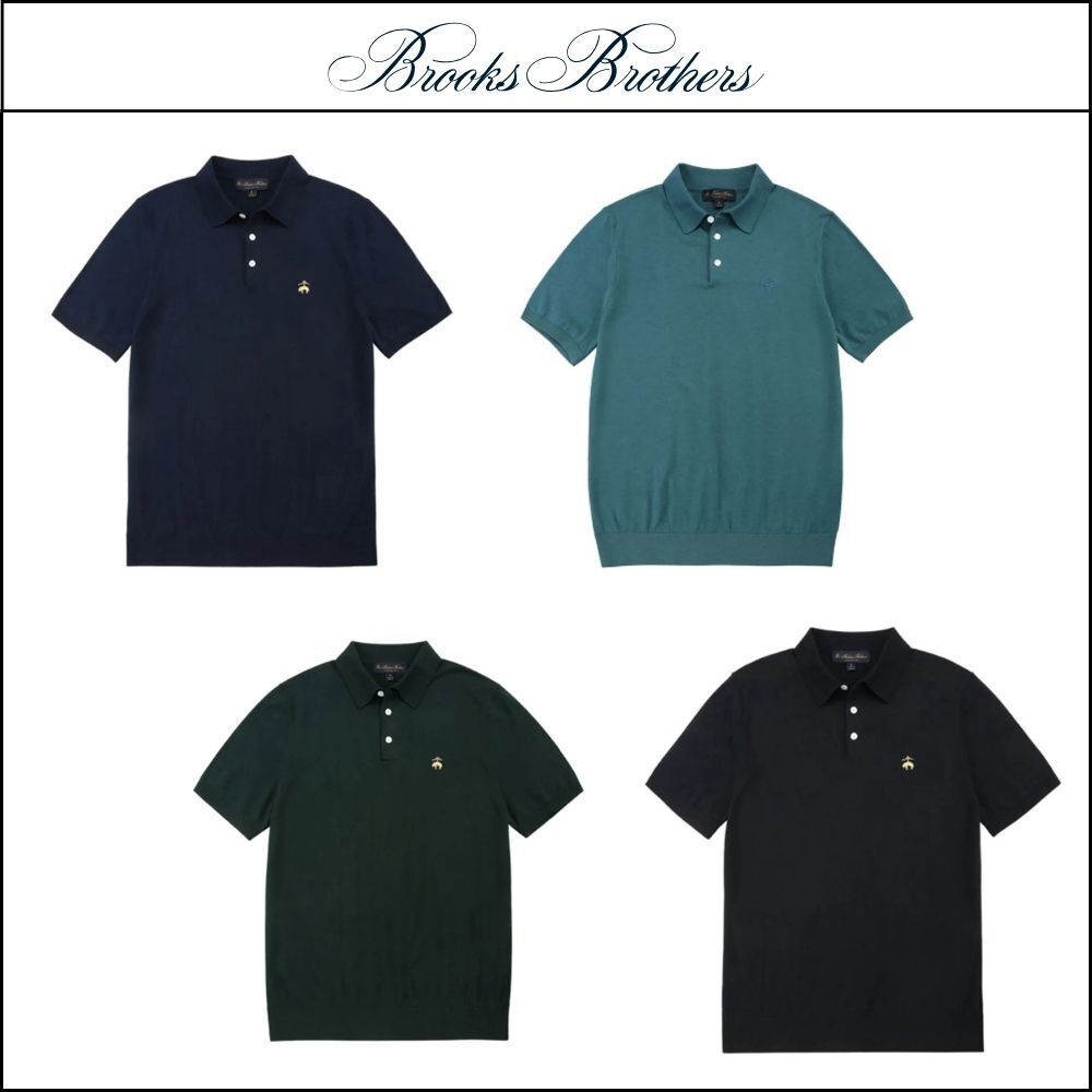 【Brooks Brothers】Cotton Silk Polo Sweater 4Colors