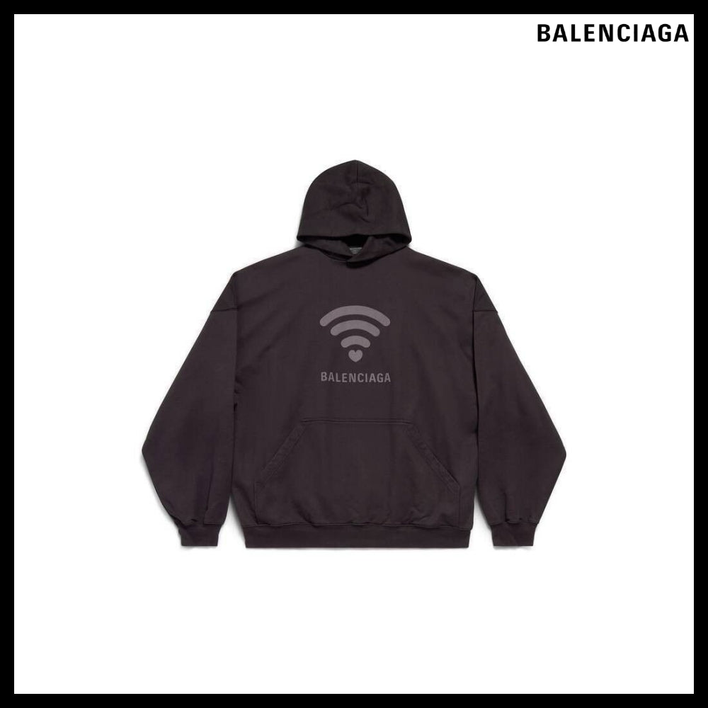 【BALENCIAGA】Love Hoodie Oversized Black