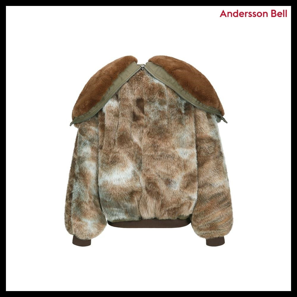 【ANDERSSON BELL】Vanessa Fur N2B Jacket Brown