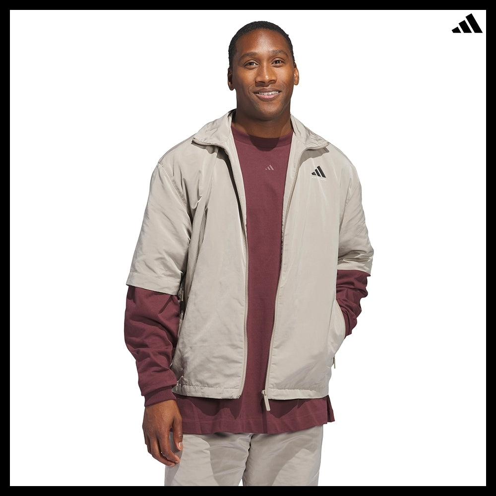 【ADIDAS】 Basketball Full-Zip Shooting Shirt Putty Beige