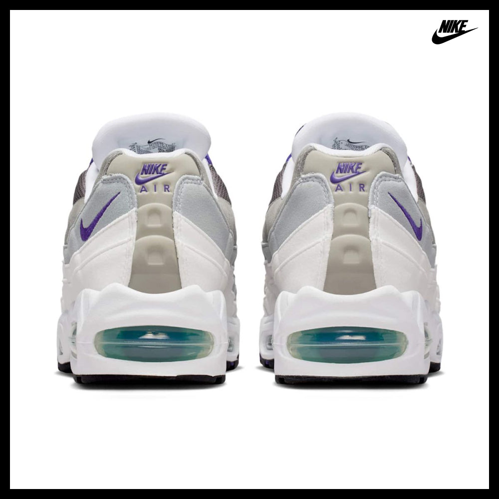 【NIKE】Air Max 95 Big Bubble W White Emerald Green Wolf