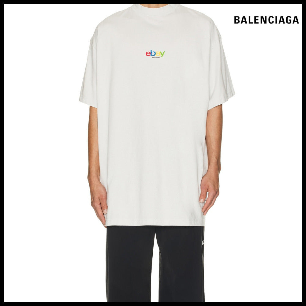 【BALENCIAGA】eBay Oversized T-Shirt Dirty White