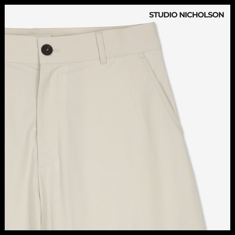 【STUDIO NICHOLSON】ボソン ワイド クロップパンツ ボーン