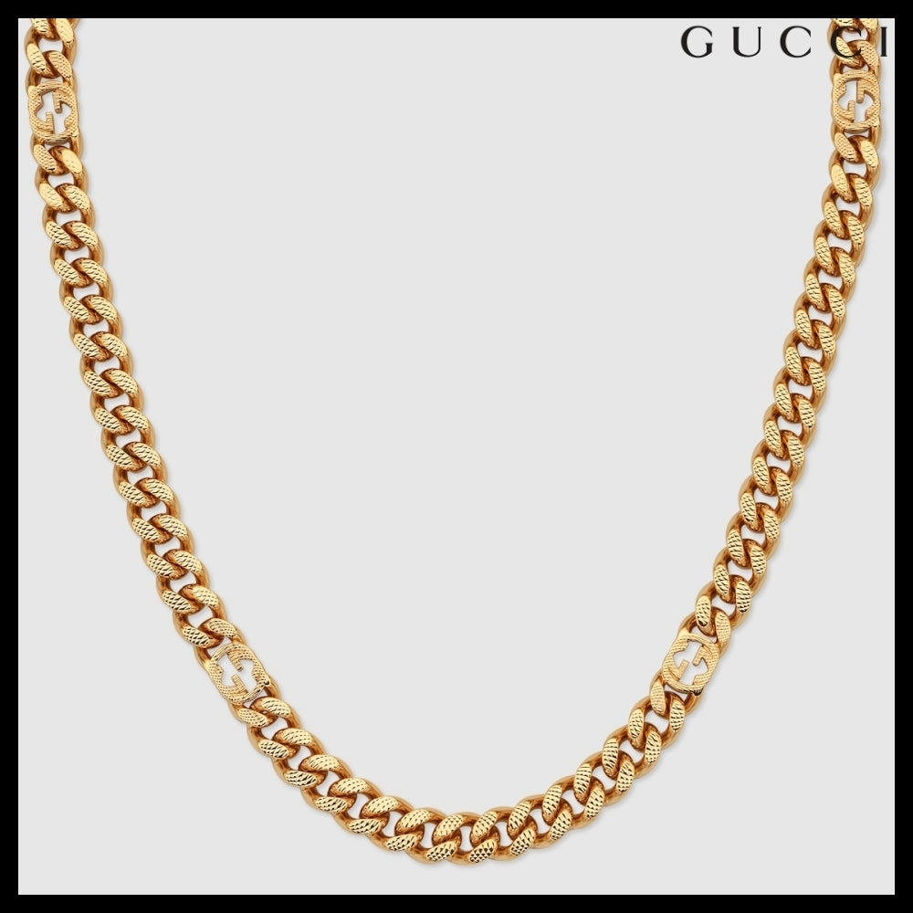 【GUCCI】Interlocking Necklace (2 Colors)