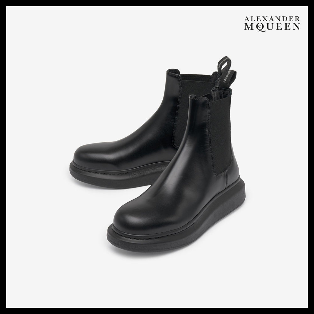 【Alexander Mcqueen】Men’s Hybrid Chelsea Boots Black