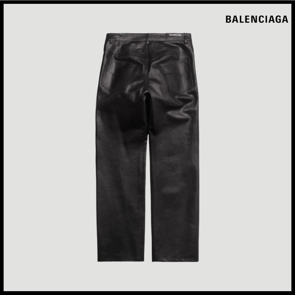 【BALENCIAGA】Medium Fit Pants Black