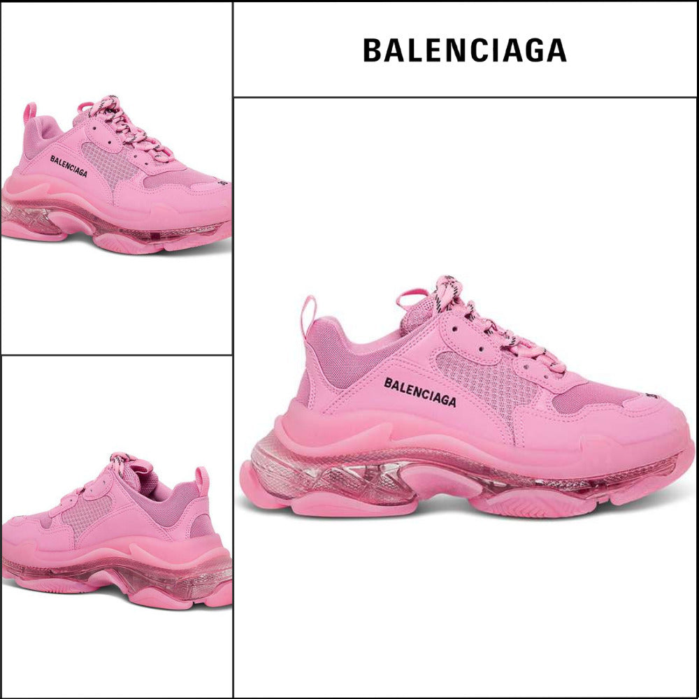 【BALENCIAGA】Triple S Clear Sole Sneaker Pink