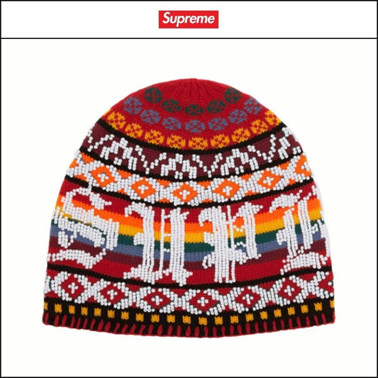 ★100%正規品保証 Supreme★ Beaded Beanie Red