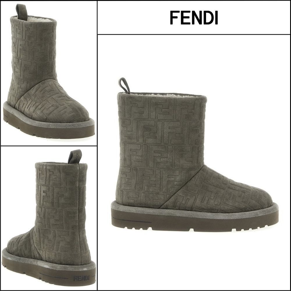 【FENDI】Gray Ankle Boots