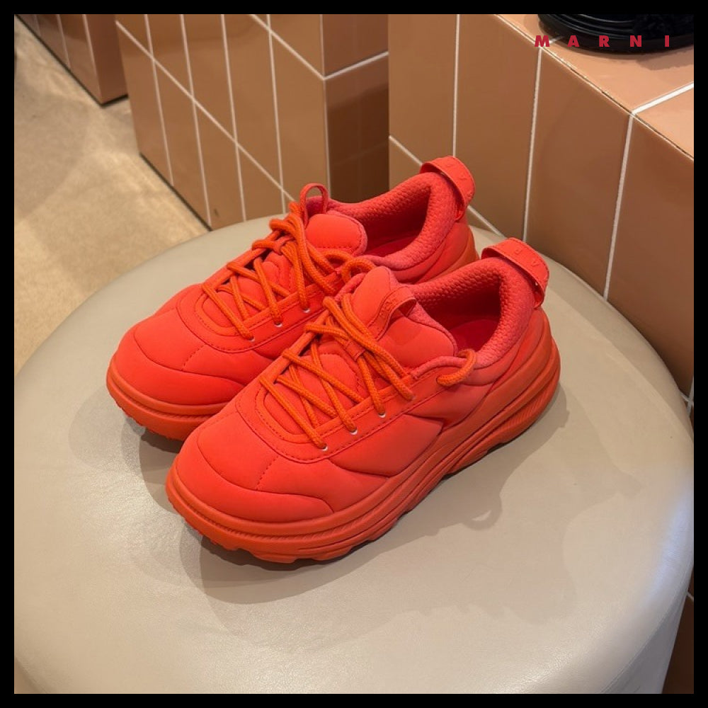 【Marni】X HOKA B3LS Lace-Up Sneakers Poinciana