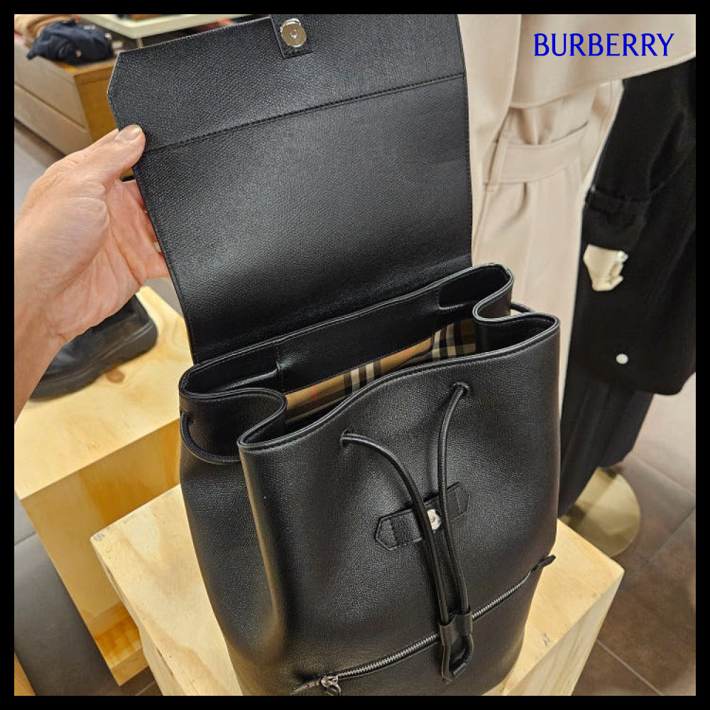 【Burberry】25FW Soft Rucksack Backpack Black
