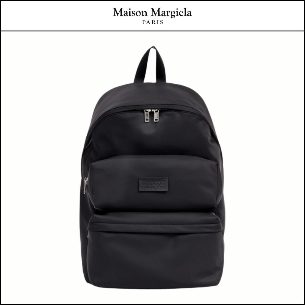 【MM6 MAISON MARGIELA】Number Logo Pocket Backpack Black