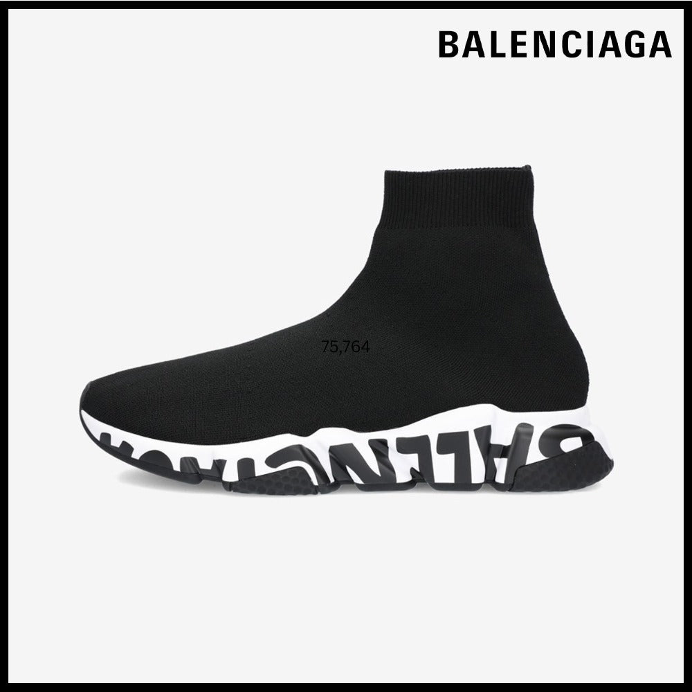 【BALENCIAGA】Speed Sneakers - Black/White
