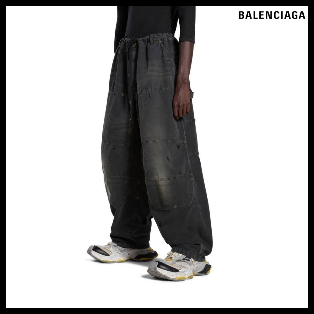 【BALENCIAGA】Double Knee Trouser Black