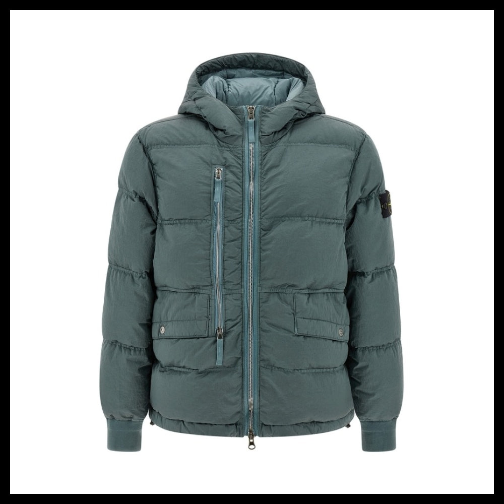 【STONE ISLAND】Green Puffer Jacket