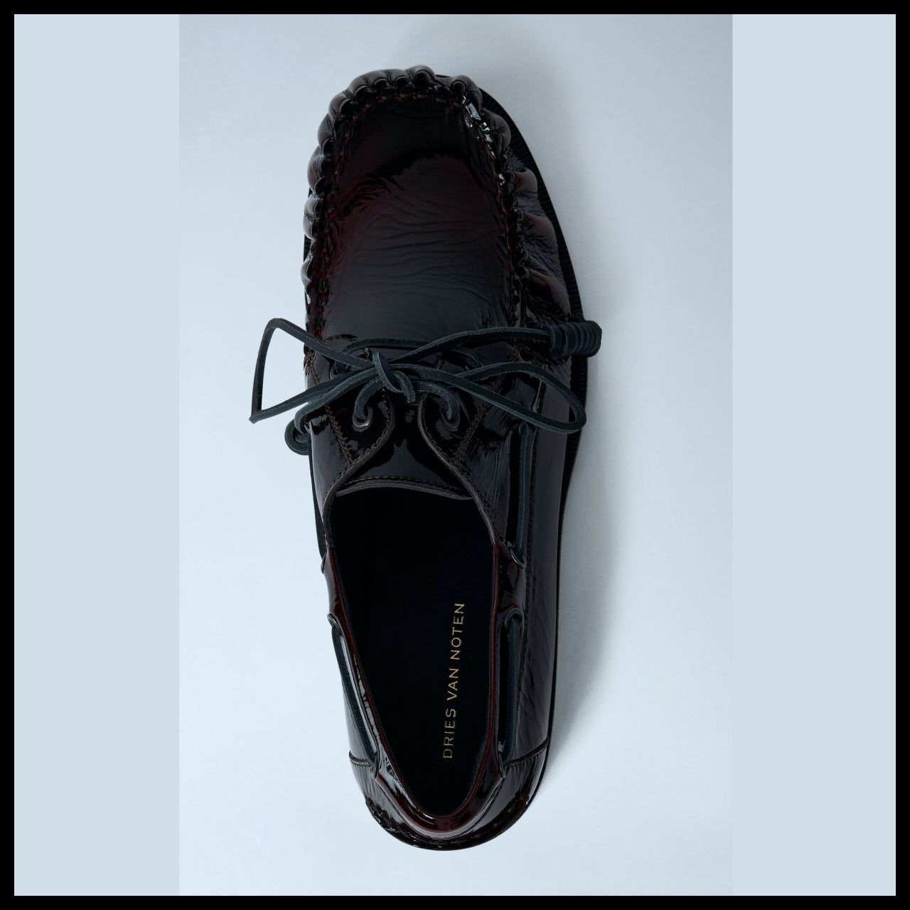 【DRIES VAN NOTEN】Patent Lace-up Shoes