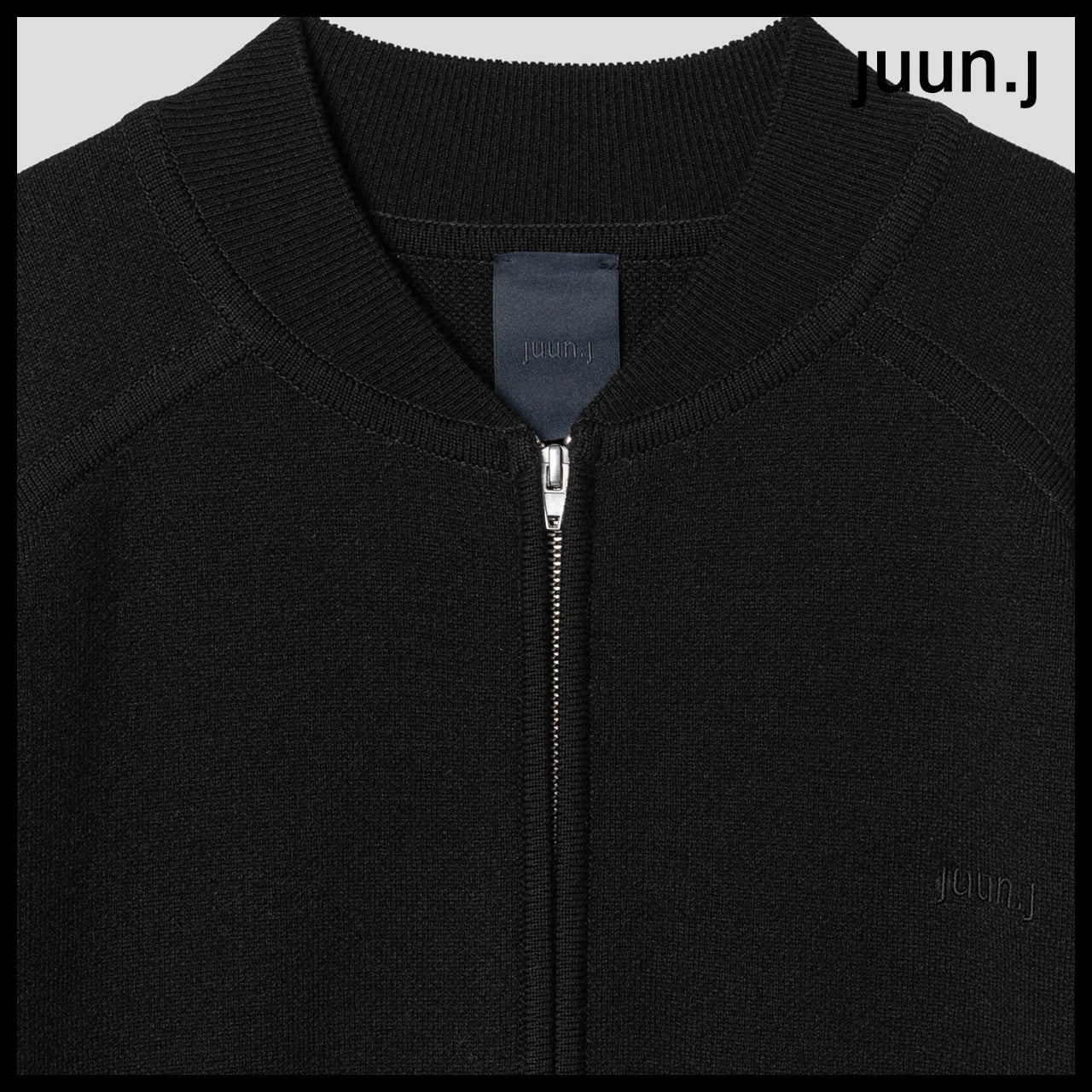 【JUUN.J】CORE Essential Knit Blouson Jumper Black