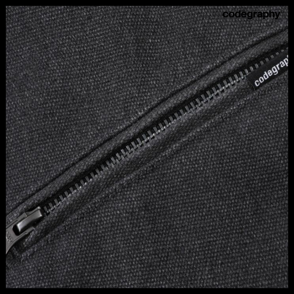 【codegraphy】Vintage Washed Hooded Work Jacket