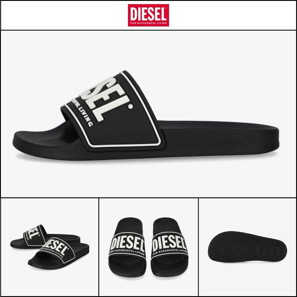 【DIESEL】SA-Mayemi W Slides - Black