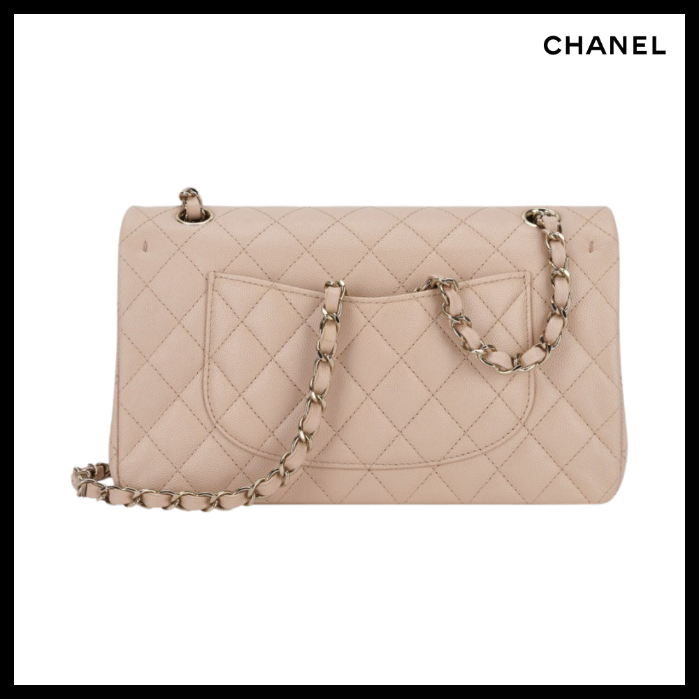 【CHANEL】Medium Classic Handbag Grained Calfskin