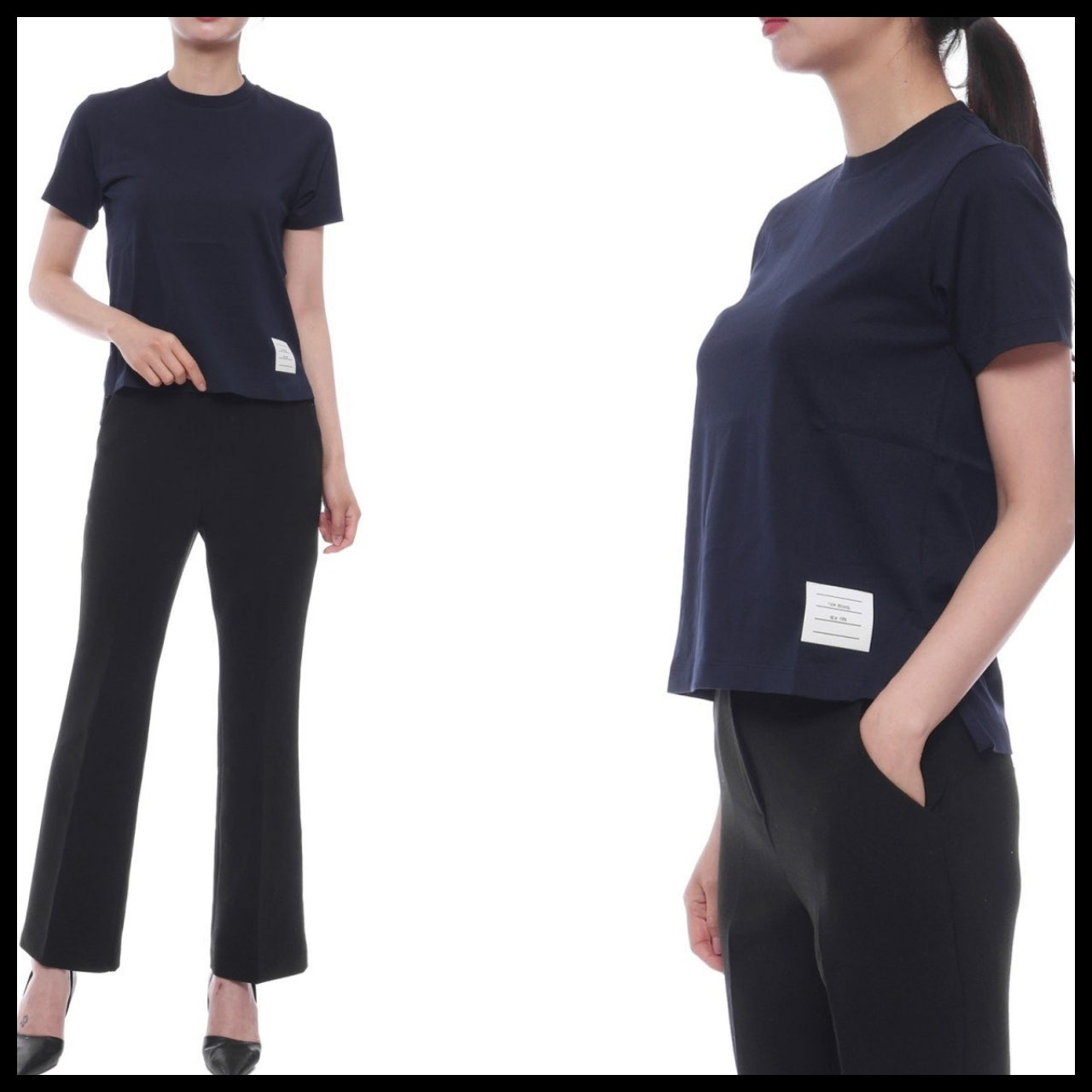 【Thom Browne】Women’s Crew Neck Short Sleeve T-Shirt