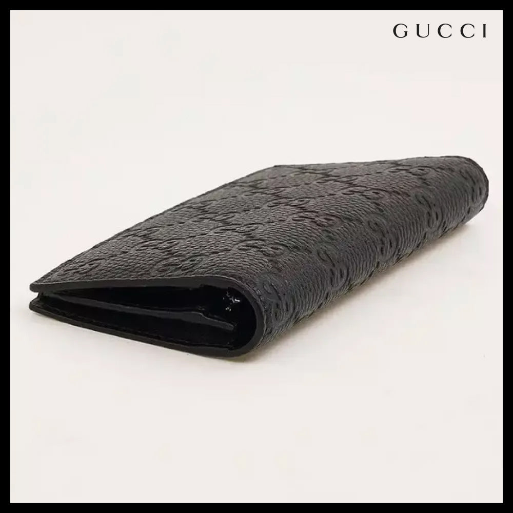 【Gucci】Men's GG Logo Vertical Wallet Luxury Logo