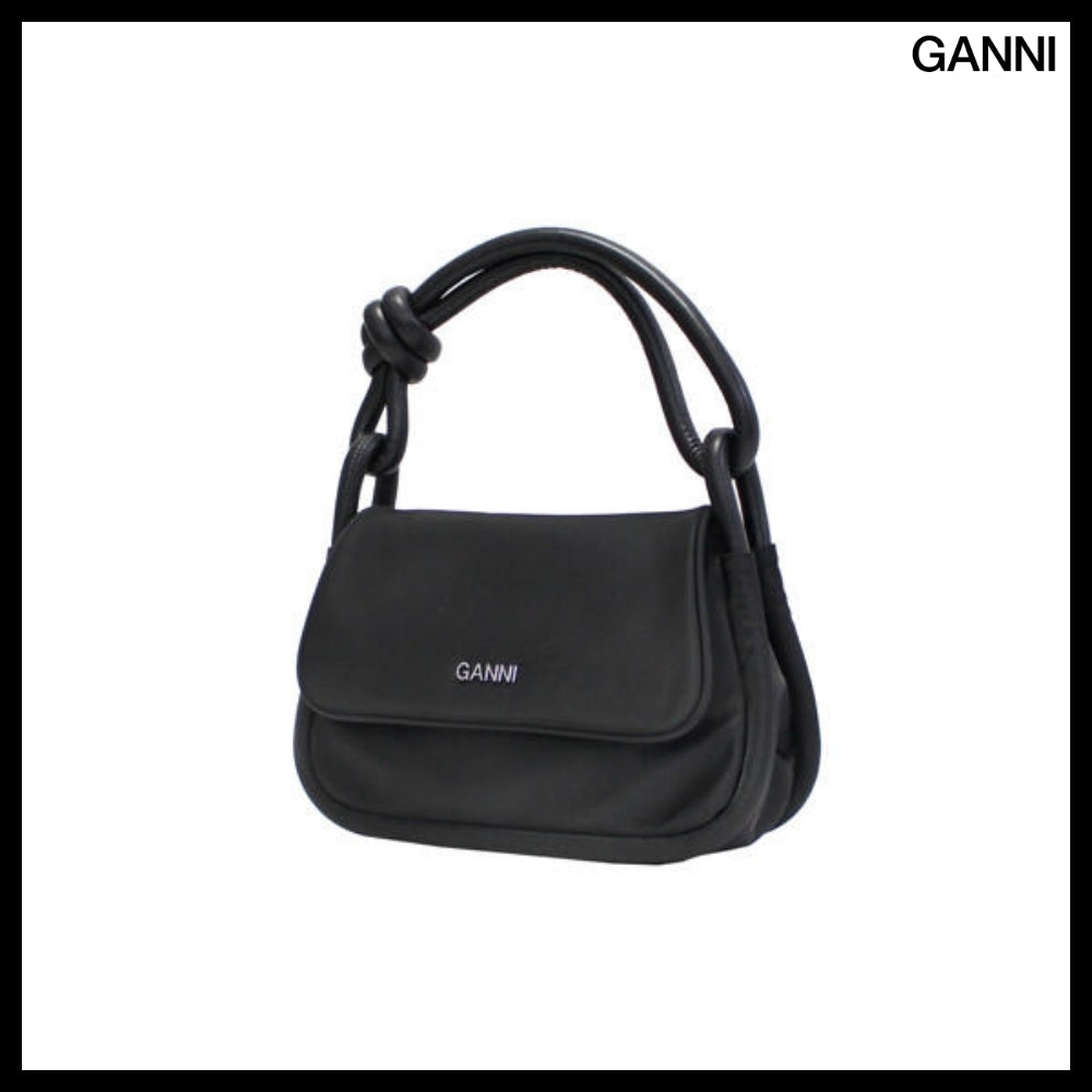 【Ganni】Knot Flapover Tote Bag