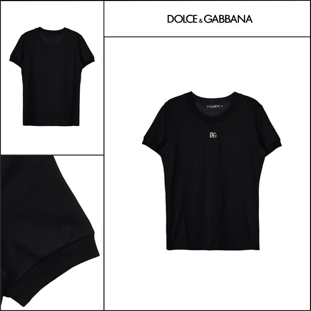 【Dolce & Gabbana】Logo Jersey T-Shirt Black