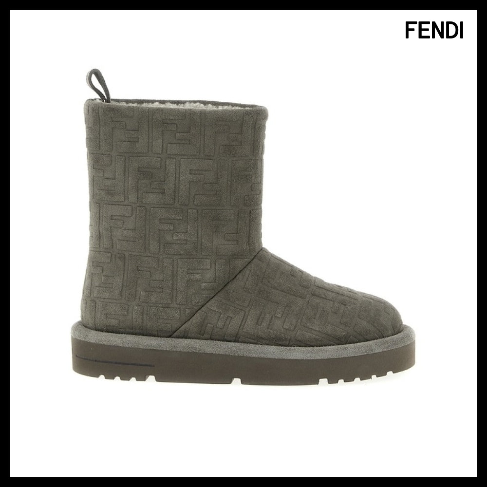 【FENDI】Gray Ankle Boots