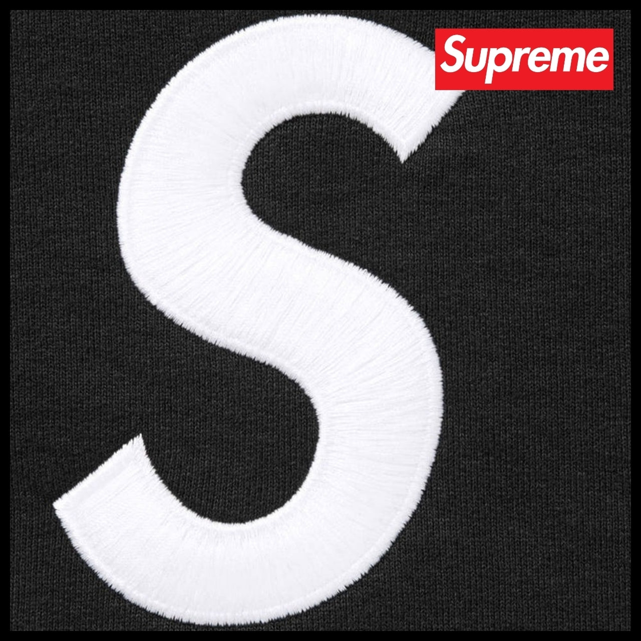 【Supreme】S Logo Zip Up Hooded Sweatshirt Black 25FW