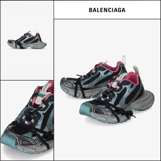 【BALENCIAGA】3XL Sneakers Grey Mix Blue Pink