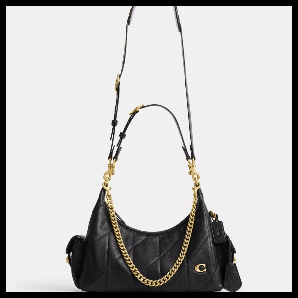 【Coach】Pocket Juliet Bag 30 With Quilting Black
