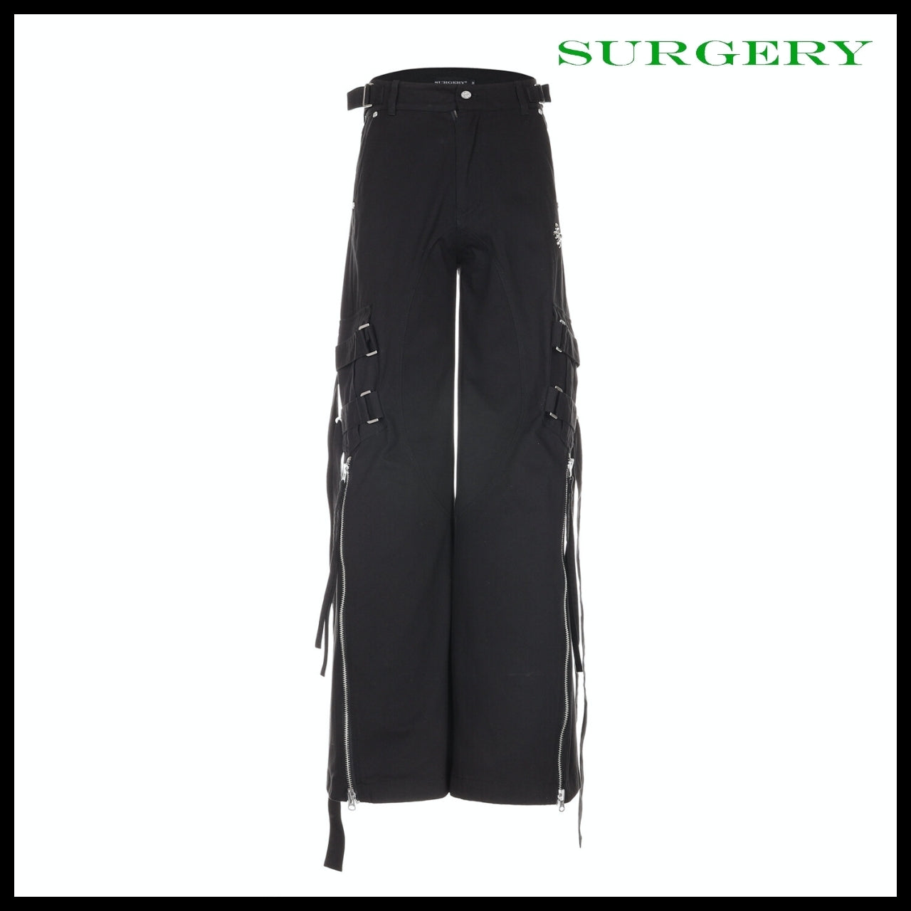 【SURGERY】Bondage Cargo Pants Black
