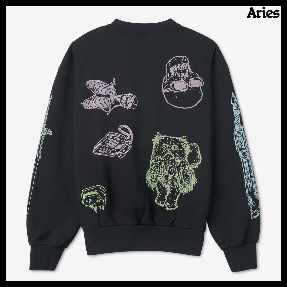 【ARIES】Saibin Sweatshirt Black