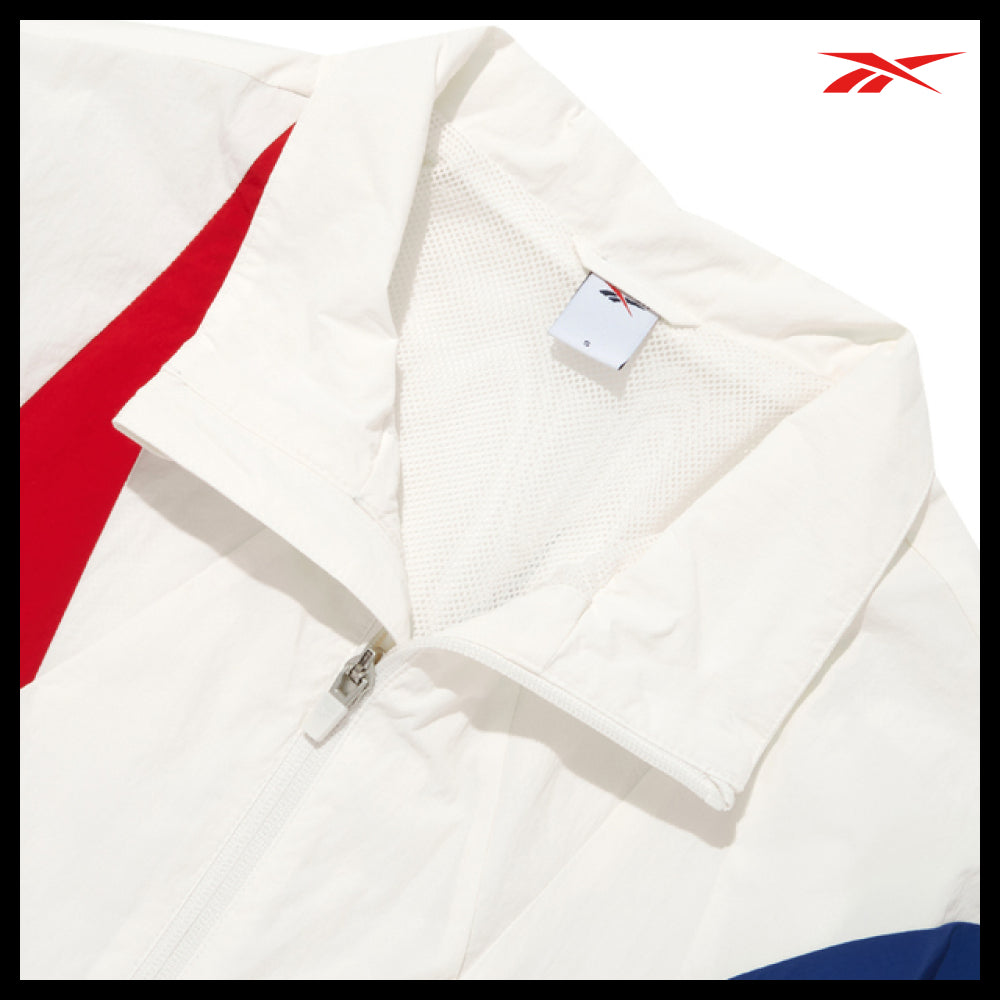 【REEBOK】Vector Flash Crop Windbreaker W Off White