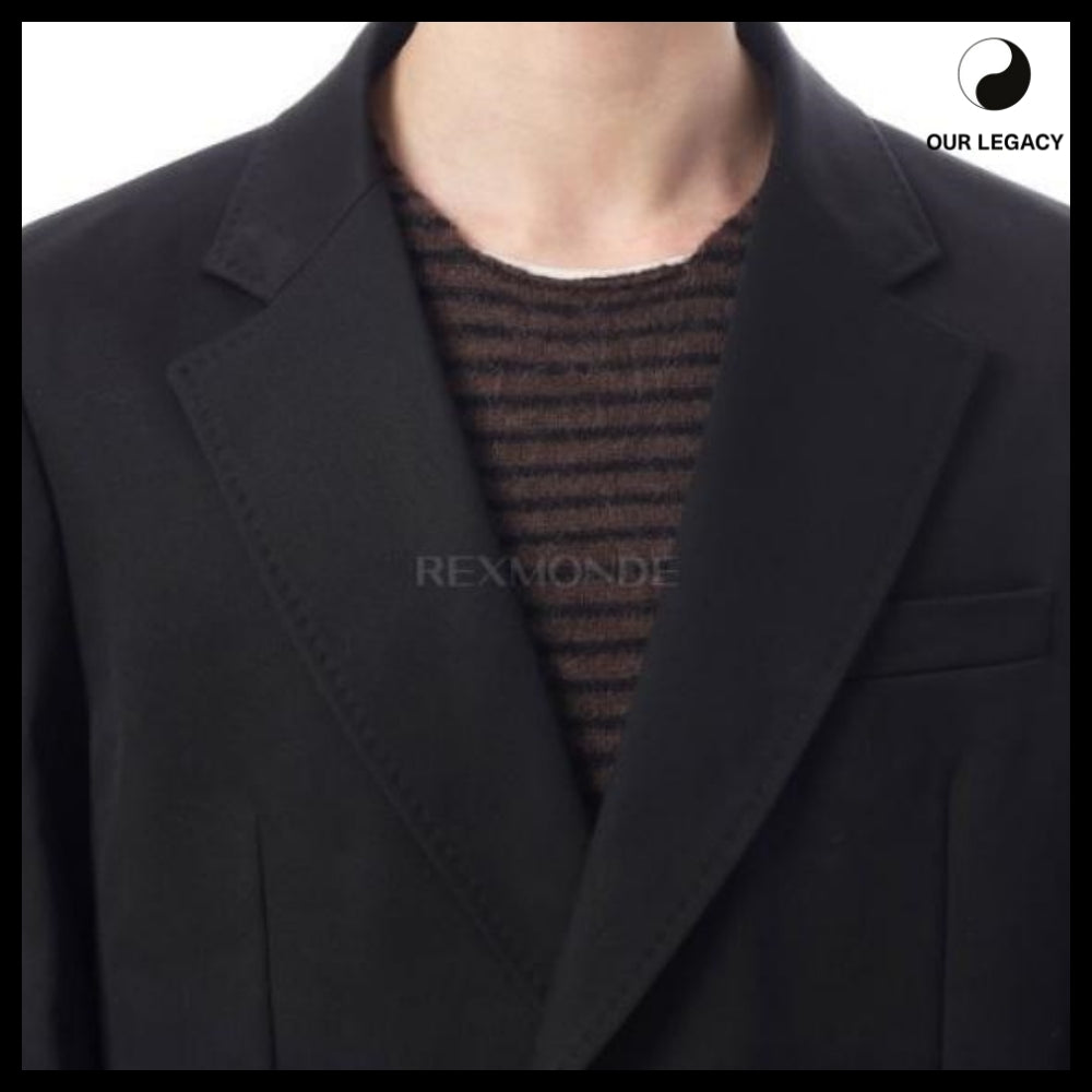 ◆OUR LEGACY◆25FW Robe Overcoat Onyx Black Tech Sateen