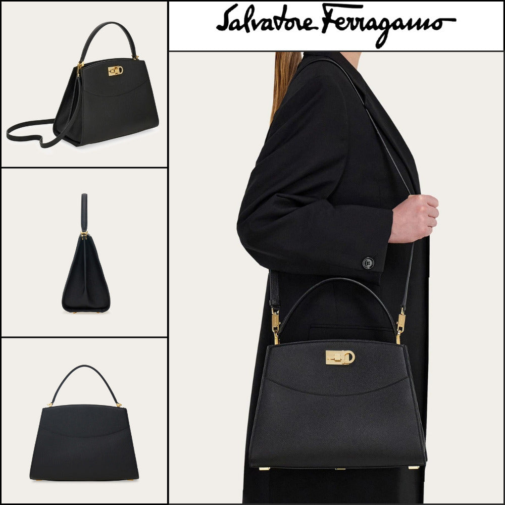 ◆SALVATORE FERRAGAMO◆Studio Medium Box Bag