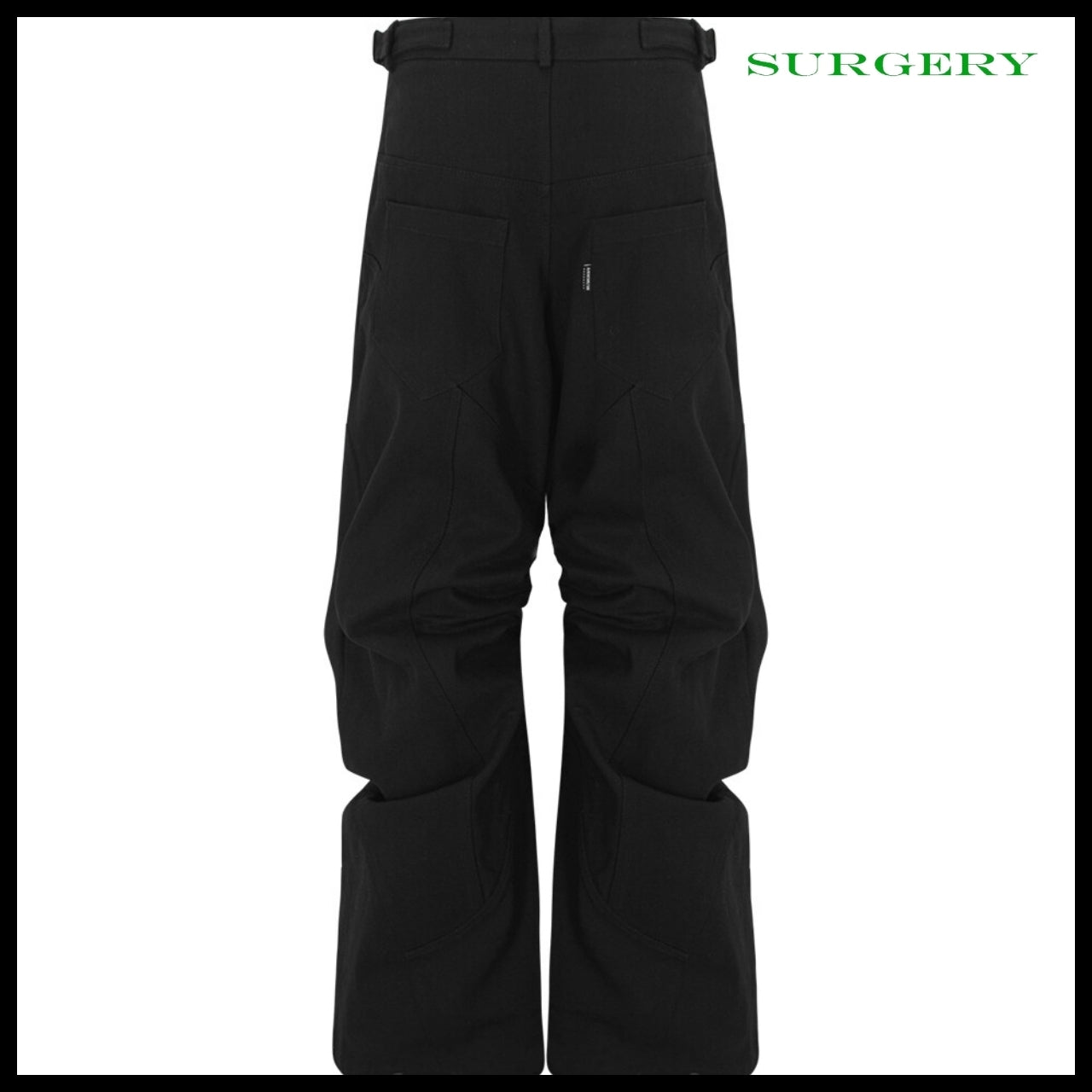 【SURGERY】Structured Boot Pants Black